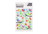 Custom Flocking Stickers Printing Service Neon Decorative Promotional Gifts Support