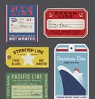 adhesive colorful Custom Printable Luggage Tags for tourist can write on it