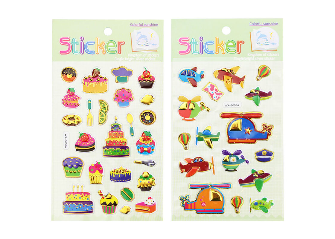 Offset Kids Sticker Printing Personalised , Hot Stamping Sticker Printing Services