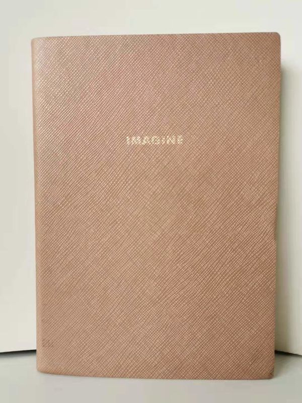 Pink Embossing Custom Printed Notebooks Light Weight With Logo Printed